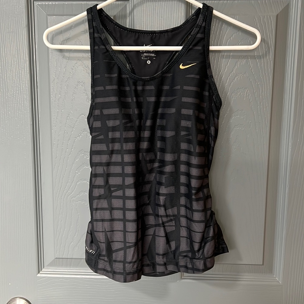 Nike dri fit racer back tank top small S black